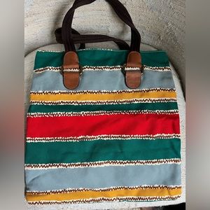 Marni canvas tote - multi colored. Vintage